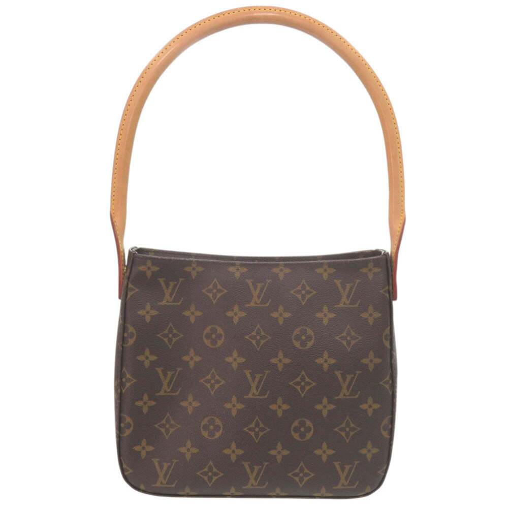 LOUIS VUITTON Authentic Brown Monogram Looping MM Shoulder Bag
